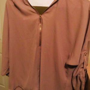 Sheer 3/4 sleeve shirt